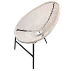 Стул Acapulco AC001 73x83x88 см искусственный ротанг/сталь цвет белый