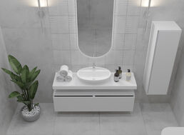 Тумба под столешницу Armadi Art Flat 120 см 897-120-W белая
