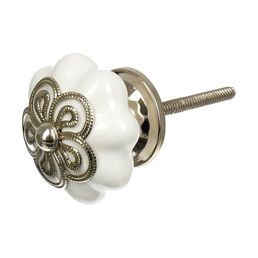 Керамическая ручка для мебели BlumenHaus Цветок 66135