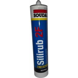 Нейтральный силиконовый герметик Soudal Силируб 2F