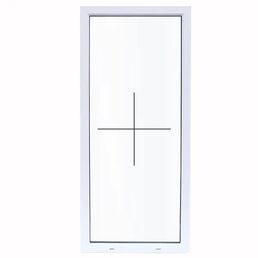 Окно пластиковое ПВХ VEKA глухое 1000x600 мм (ВxШ) белый/белый