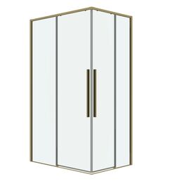 Душевой уголок Grossman Galaxy 100x80 300.K33.01.1080.32.00 без поддона, стекло прозрачное, профиль золото сатин