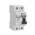 УЗО EKF Proxima 2P 63 А 100 мА 6 кА elcb-2-6-63-100-em-pro