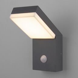 Настеный светильник уличный светодиодный с датчиком движения IP54 Elektrostandard Sensor 1541 TECHNO LED серый