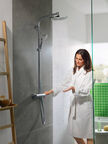Душевая стойка Hansgrohe Crometta S 240 27268000 с термостатом, без излива, хром