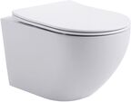 Комплект унитаз Aquanet Rimless Cetus 2.0 с инсталляцией PROSYS Ideal Standard, клавиша хром