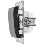 Выключатель встраиваемый Systeme Electric Glossa 1 клавиша цвет антрацит