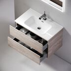 Тумба с раковиной Sancos Urban UR70EG 70 см подвесная, 2 ящика, дуб галифакс натуральный