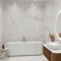Керамогранит Incolor Sicilia 60x120x0.8 см 1.44 м² полированный цвет белый