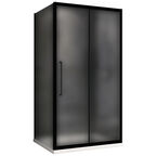 Душевой уголок Abber Schwarzer Diamant 110x100 AG30110BMH-S100BM стекло матовое, профиль черный