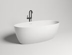 Ванна из литьевого мрамора Salini  Alda S-sense 160x80 101913G белая глянцевая, отдельностоящая