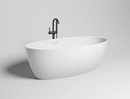 Ванна из литьевого мрамора Salini  Alda S-sense 160x80 101913G белая глянцевая, отдельностоящая
