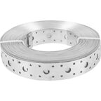 Перфорированная лента прямая LP 25x0.5 25 м оцинкованная сталь цвет серый