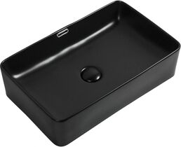 Накладная раковина Aquanet Perfect-3-MB 55 см черная матовая
