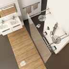 Боковая стенка Ravak Walk In Free-120 v.200 bright alu+Transparent