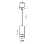 Спот точечный подвесной Ritter Arton 59987 6 GU10 цвет черный