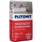 Клей для плитки/ керамогранита/ клинкера Plitonit PlitoFlex 5000 эластичный белый класс C2 E S2 20 кг