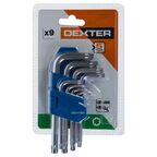 Набор ключей Torx Dexter MER156 T10-T50 мм, 9 предметов
