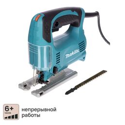 Лобзик сетевой Makita 4329X1 450 Вт, набор пилок 5 шт.