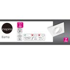 Корпус точечного встраиваемого светильники Inspire Bama без патрона 3 м² металл цвет белый