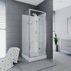 Душевая кабина Ceruttispa Bella Bella T 90x90 см, без крыши профиль хром