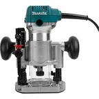 Фрезер сетевой двухбазовый погружной кромочный Makita RT0700CX2, 710 Вт