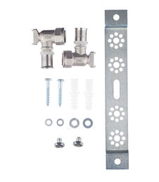 Планка монтажная VALTEC (VTm.224.N.001604) с двумя водорозетками 16(пресс) х 1/2 ВР(г)