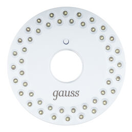 Фонарь кемпинговый Gauss светодиодный 48 LED 5 Вт на батарейках AA пластик с магнитом и карабином (GF004)