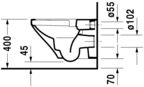 Подвесной унитаз Duravit DuraStyle Rimless 2551090000 + сиденье SoftClose 0063790000