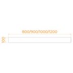 Экран для душевого поддона RGW N (Фронтальный) (1000)