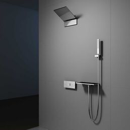 Встраиваемая душевая система Vincea Futura VSFW-2F11TCH с термостатом и изливом, хром