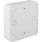 Распределительная коробка открытая IEK 75×75×20 мм 2 ввода IP20 цвет белый