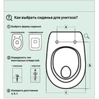 Сиденье для унитаза Esse Black PP цвет черный