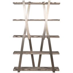 58DB-16000 Стеллаж Zebrano 120*33,5*185,5см Garda Decor