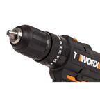 Дрель-шуруповерт аккумуляторная ударная Worx WT375, 20 В Li-ion 2x2 Ач