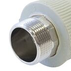 Муфта комбинированная FV-Plast 1 1/4"x40 мм НР полипропилен 215040
