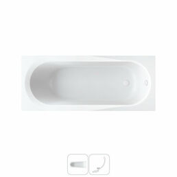 Акриловая ванна 160x70 Lavinia Boho Biore 202010773 в наборе 2 в 1: прямоугольная ванна 160 x 70 см, слив-перелив