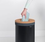Бак для белья Brabantia черная 35 л 63,5х30 см