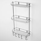 Полка металлическая прямая Wasserkraft 32,6х54,2х13 см
