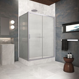 Душевой уголок Vegas-Glass 170x80 ZP+ZPV Protec 170*80 07 Moru профиль матовый хром, стекло Moru