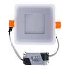 Светильник встраиваемый Gauss Backlight BL121 квадрат, свет нейтральный белый