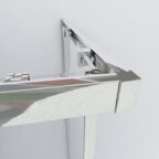 Душевой уголок Vincea Garda 90x80 VSS-1G8090CLGM стекло прозрачное, профиль вороненая сталь