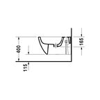Биде подвесное Duravit Happy D.2 2258151300