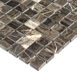 Мозаика Mir Mosaic Natural Adriatica коричневая из натурального камня 305х305х7 мм глянцевая