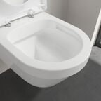 Унитаз подвесной Villeroy&Boch Architectura 4694HRR1 безободковый, с сиденьем микролифт, альпийский белый