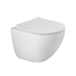Унитаз подвесной BelBagno Amanda-Tor BB051CH-TOR-FC/SC безободковый, с сиденьем микролифт