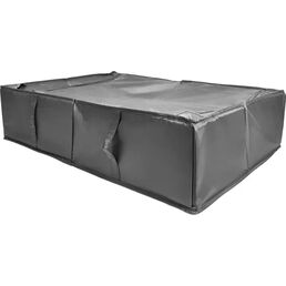 Короб для хранения с крышкой 72x18x52 см полиэстер цвет серый
