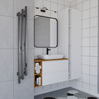 Полотенцесушитель электрический Indigo Sky PRO 150х17 LSKPRE150-17GFMRt графитовый металлический