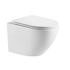 Унитаз подвесной WeltWasser WW MERZBACH 043 XL GL-WT безободковый, с сиденьем микролифт, белый глянцевый