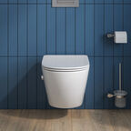Унитаз подвесной BelBagno Uno BB3105CHR-BS/SC белый, с функцией биде, смесителем и крышкой микролифт